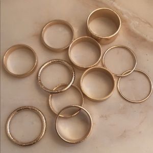 Gold Plated Multi Rings